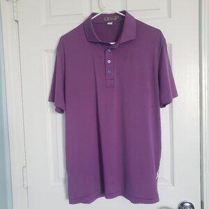 G/FORE Short Sleeve Golf Polo Mens M Blue Red Stripe Performance Outdoor Preppy